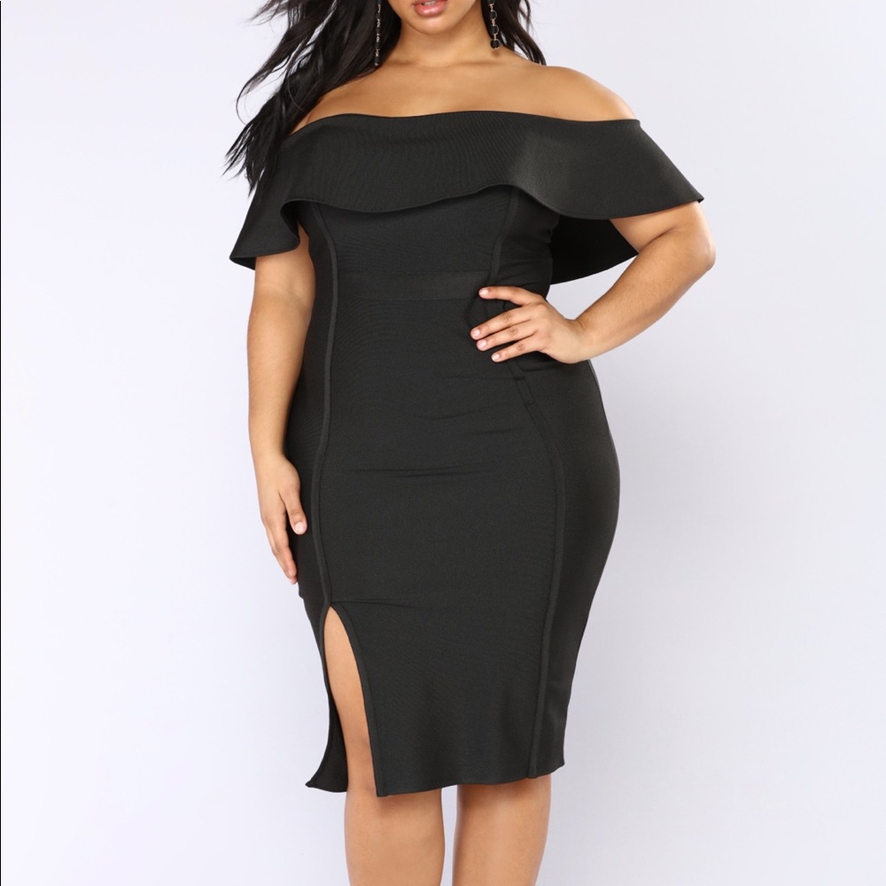 Off shoulder Bandage Dress